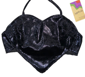 TOP CORAZÓN NEGRO VELVET