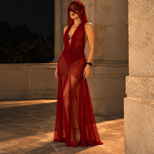 Cargar imagen en el visor de la galería, Maxi Dress #209 Mesh Rojo