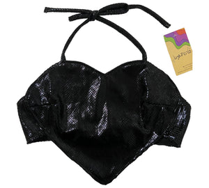 TOP CORAZÓN NEGRO VELVET