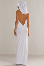 Cargar imagen en el visor de la galería, Maxi Dress #209 Licra Blanco espalda